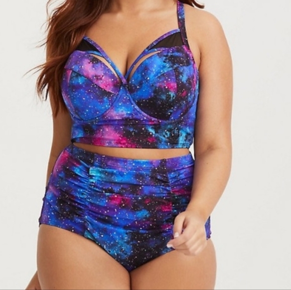 torrid Other - Torrid Galaxy Mesh Underwire Bikini Top Womens Plus Size 1X.